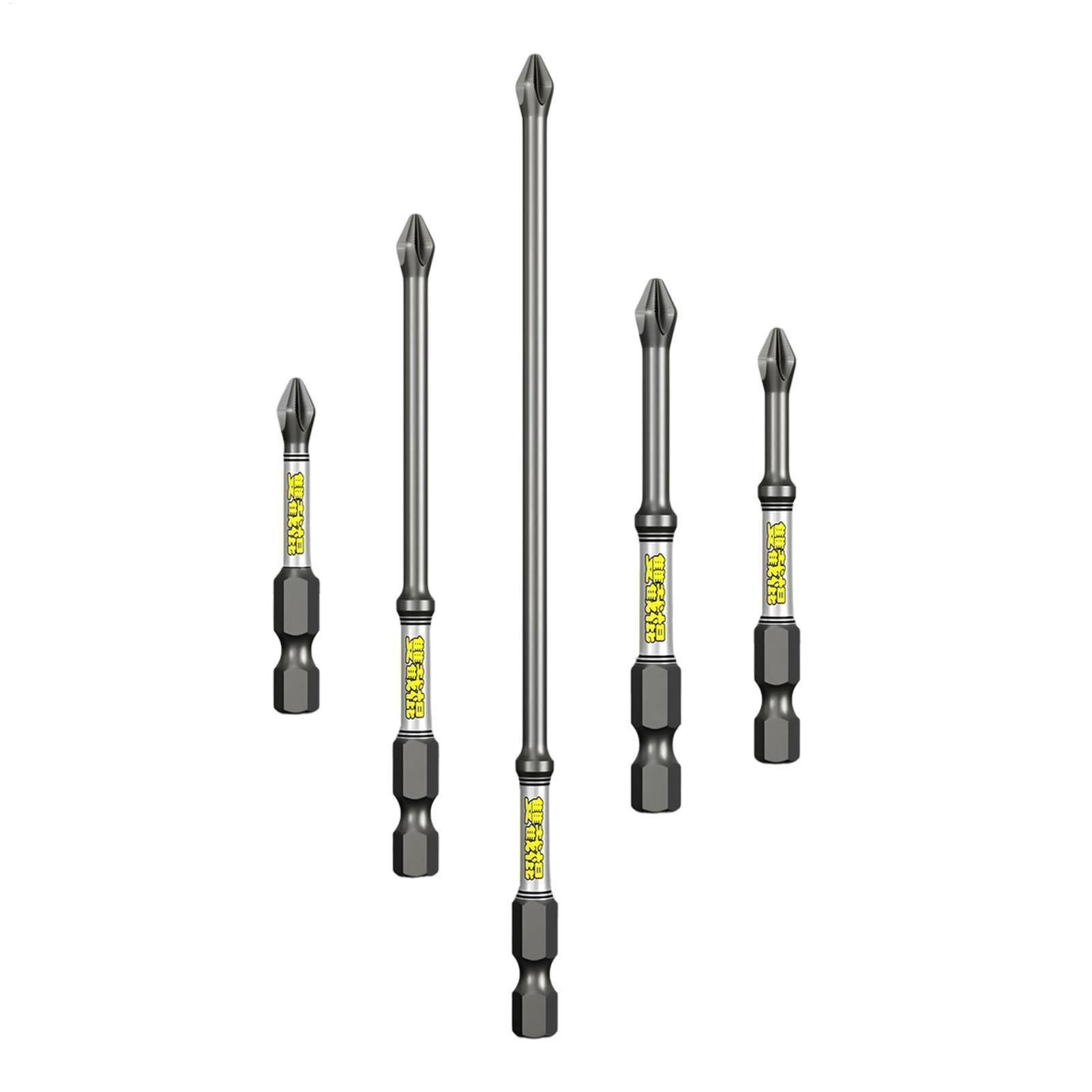 Tools For Garage - Zestaw bitów do wkrętarki 5-częściowy, wytrzymały,