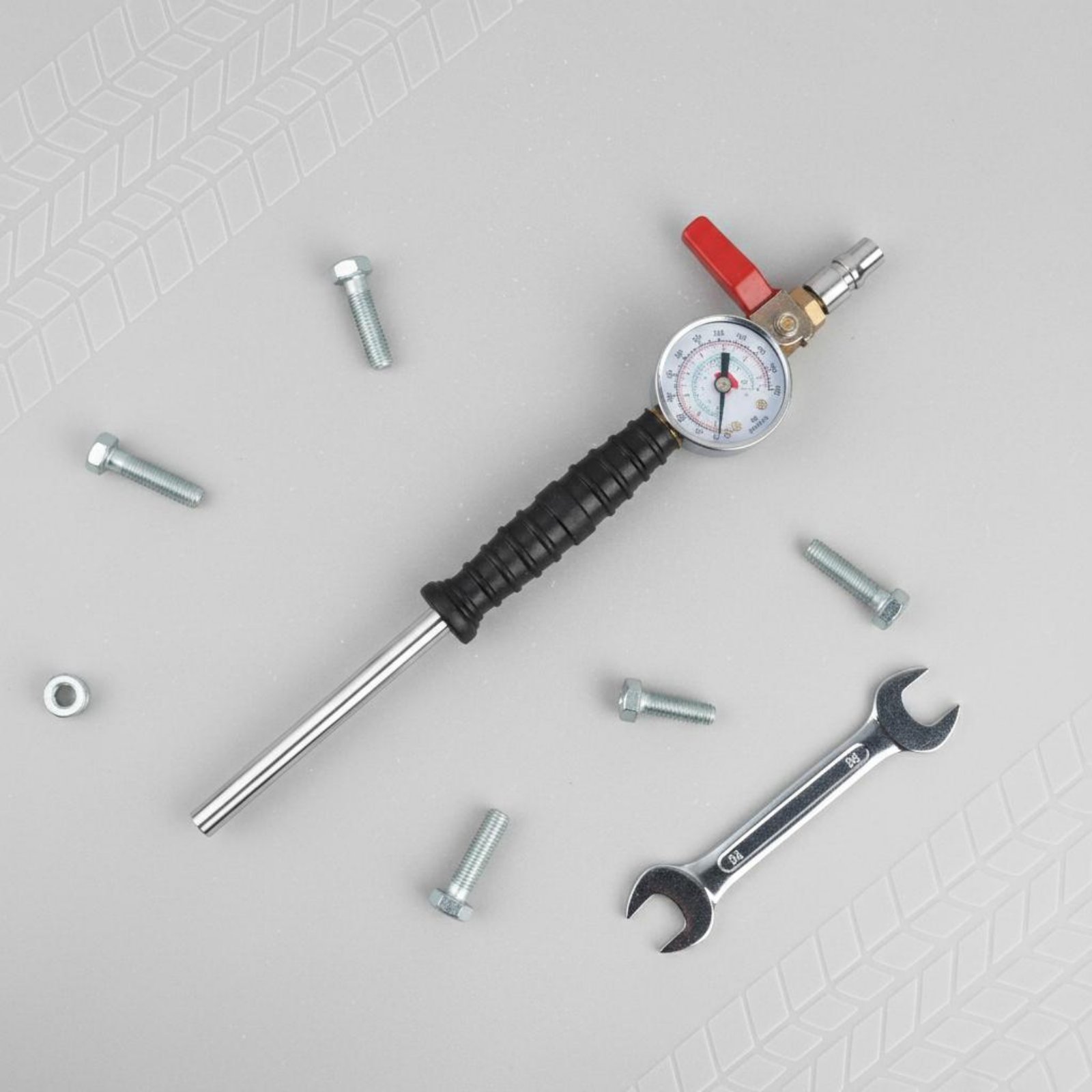 Tools For Garage - Szybki wąż do pompowania opon, łatwy