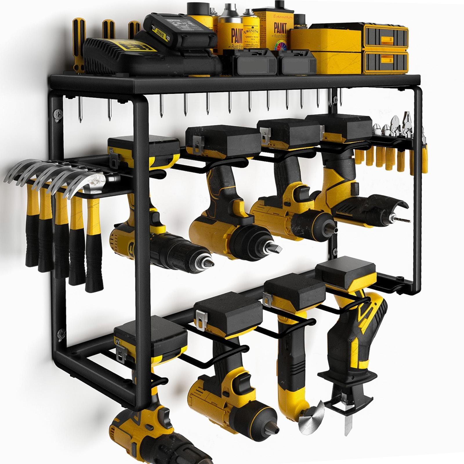 Workshop Tools Rack - Wytrzymały metalowy organizer na elektronarzędzia do