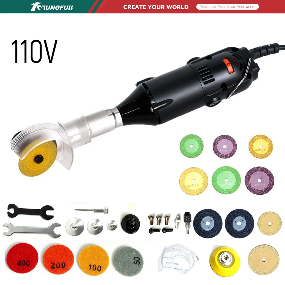 Sharpening Stone Whetstone - TUNGFULL 110V Mini Szlifierka Kątowa Elektryczna