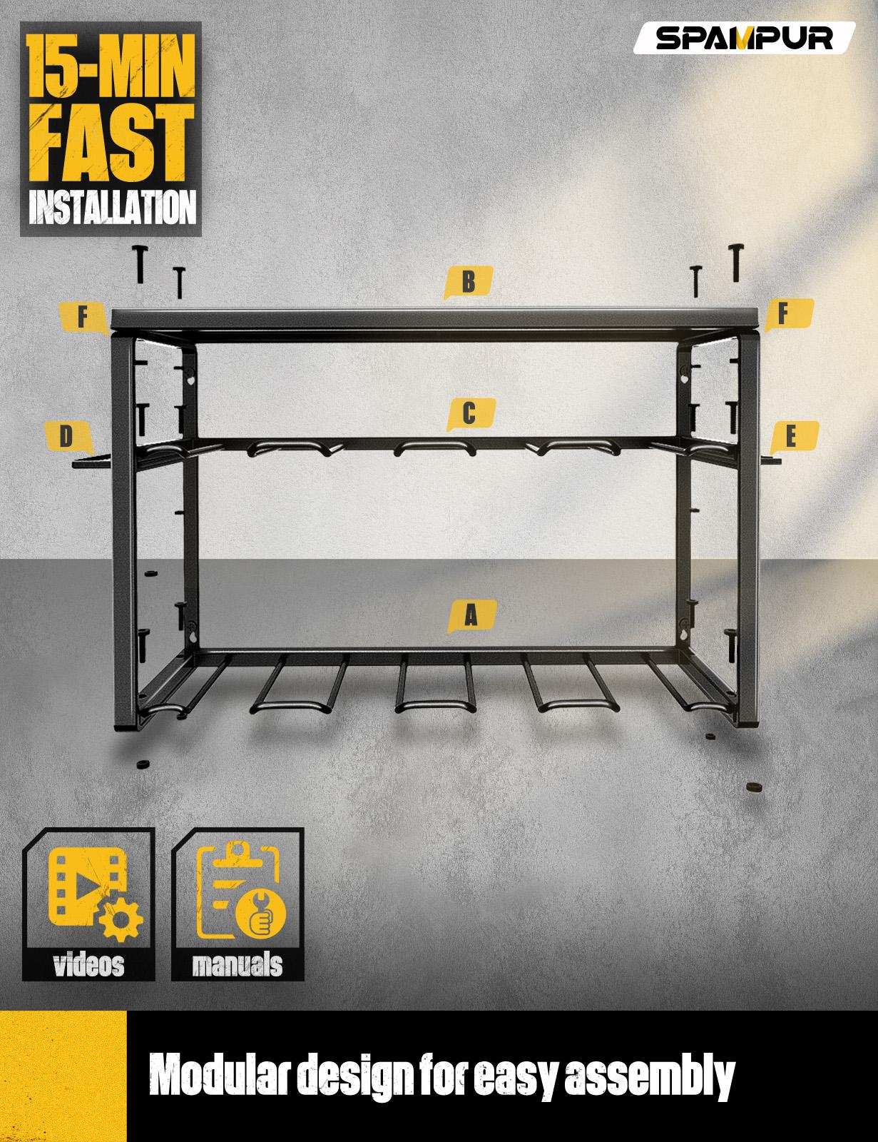 Wytrzymały metalowy organizer  – Workshop Tools Rack recenzja i cena