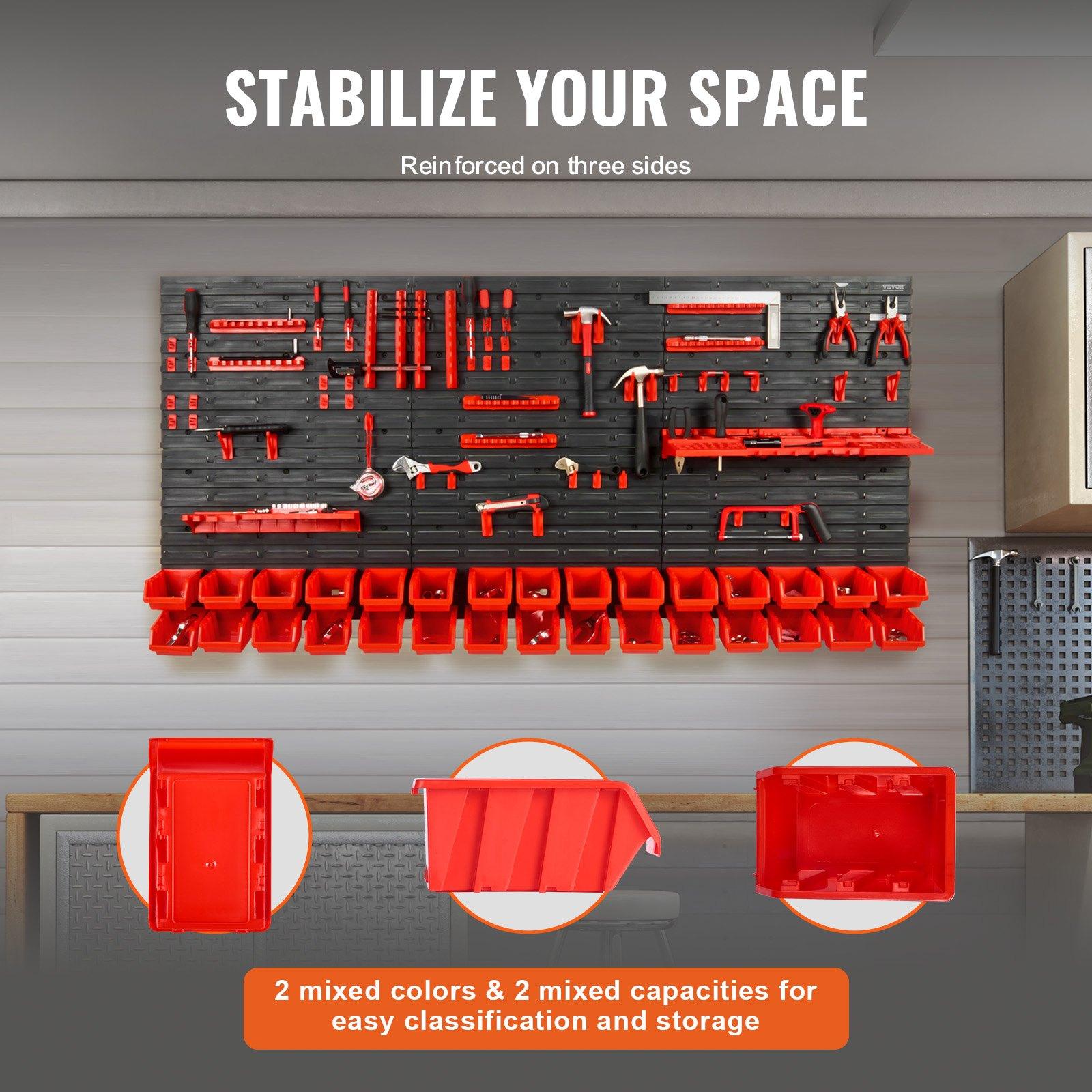 Półka ścienna z 30 przegródkam – Workshop Tools Rack recenzja i cena