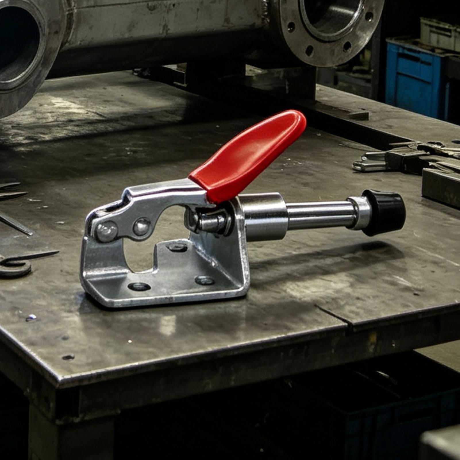 Zacisk dźwigniowy poziomy 45kg – Tools For Metal Workshop recenzja i cena