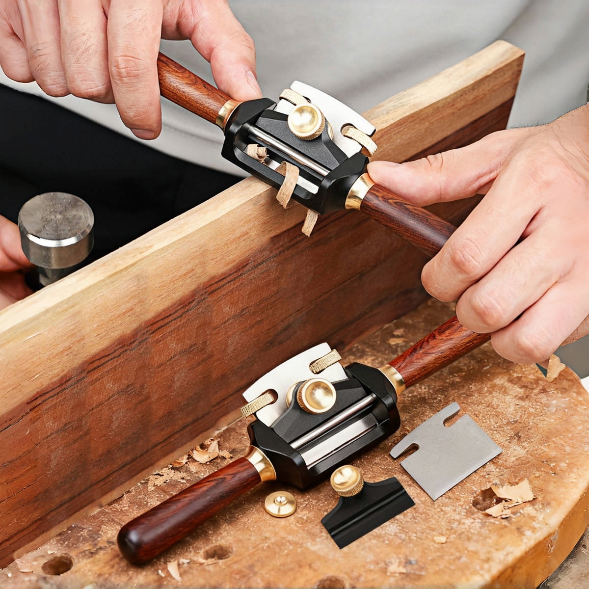 Mini strug do drewna ze stopu  – Hand Plane Block recenzja i cena